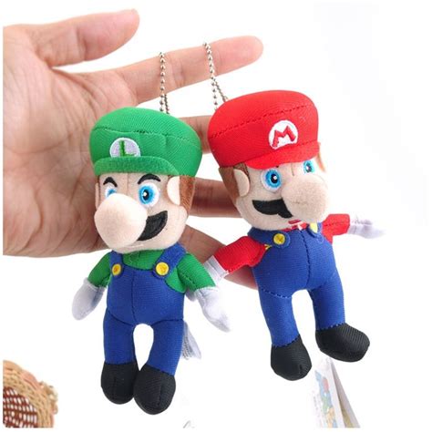 2019 Super Mario Plush Toys Keychain Pendant Mario Stuffed Animals ...