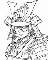 Samurai Coloring Pages sketch template