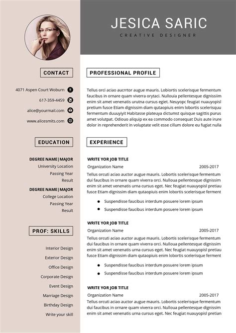 Pin by Mianadiahsari on Career in 2020 | Functional resume template, Resume template free ...