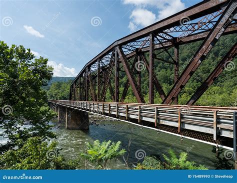 National Park Service Town of Thurmond WV Stock Image - Image of rusty ...