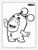 Oddbods Pogo Coloring Pages sketch template