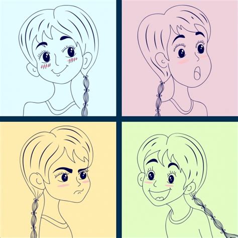 Child face outline free vector download (13,969 Free vector) for ...