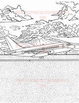 B737 Airplane coloring Page Boeing 737 Realistic  sketch template