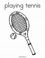 Playing tennis Coloring Page  Twisty Noodle sketch template