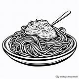 Spaghetti Coloring Pages  Free & Printable sketch template