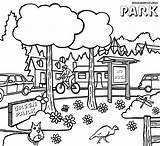Park Coloring Page  Home sketch template