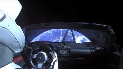 Watch Musk's Tesla Roadster float in space like a space oddity