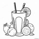 Juice Glass Coloring Page 46183 36504 sketch template