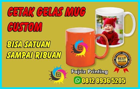 Pusat Cetak Mug Custom dan cetak Gelas Mug jakarta - Fajriz Printing