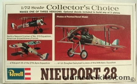 Revell 1/72 Nieuport 28 Collectors Choice - No.213 Sq AEF / Lt. Douglas ...