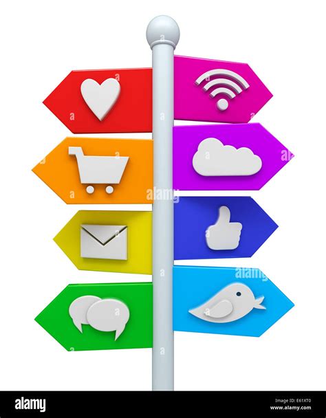 Social media signs and symbols Stock Photo - Alamy