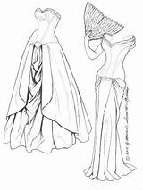 Ball Gown Coloring Pages At GetDrawings  Free Download sketch template