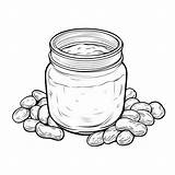 Peanut Butter Coloring Page For Kids  Premium AI Generated Image sketch template