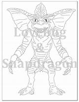 Gremlin Coloring Pages For Kids Sketch Page sketch template