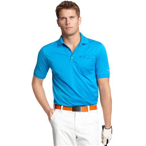 Lyst - Izod Slim Fit Pocket Polo Shirt in Blue for Men