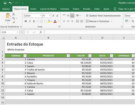 Planilha De Controle De Estoque Em Excel Planilhas Prontas Images | The ...