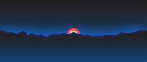 Neon Sunset Rainbow Minimal Retro Style Wallpaper, HD Artist 4K Wallpapers, Images and ...