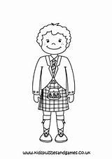 Kilts Kilt Sketch Coloring Page sketch template