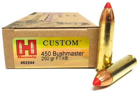 HORNADY 450 BUSHMASTER 250GR FTX - Accuracy Plus