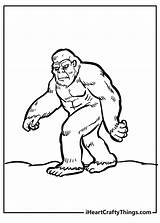 Coloring Pages Bigfoot sketch template