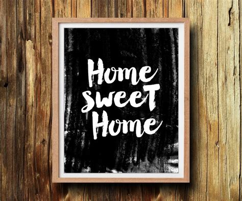 Home Sweet Home Printable Quote-INSTANT DOWNLOAD by ArtMii on Etsy