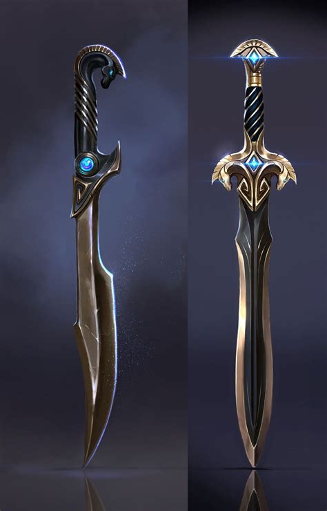 Weapon Designs Art - Immortals Fenyx Rising Art Gallery Ninja Weapons, Anime Weapons, Sci Fi ...