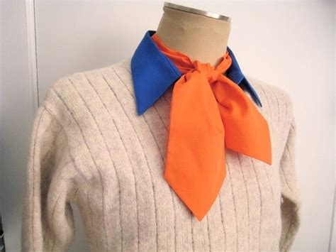 Items similar to Mens Ascot, Orange: be Fred from Scooby-Doo for your ...