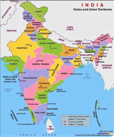 Complete List Of 28 States And Capitals Of India