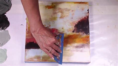 cold wax painting tutorial - Lala Lombardo