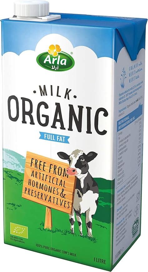 Arla Full Fat Organic Milk - 1 Liter: Buy Online at Best Price in UAE - Amazon.ae