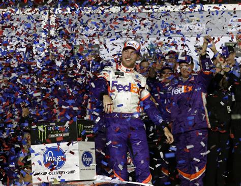 Denny Hamlin Wins The Daytona 500 Despite Fiery Wreckage - ESPN 98.1 FM - 850 AM WRUF