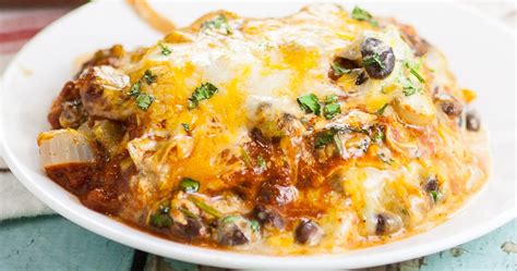 Black Bean Enchilada Casserole Recipe | The Gracious Wife