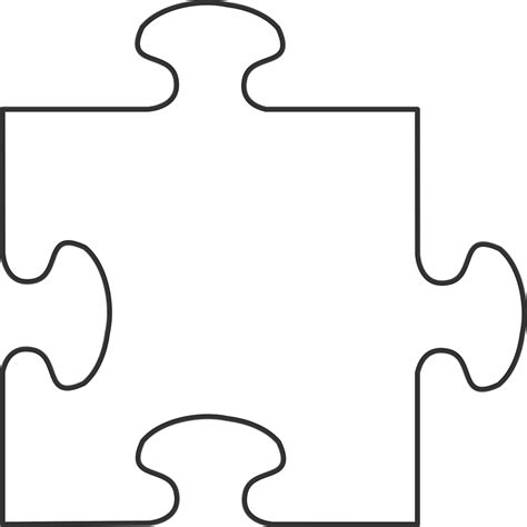 Puzzle Piece White · Free vector graphic on Pixabay
