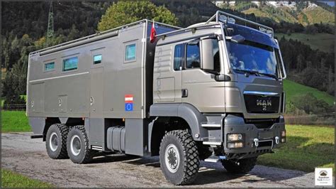 MAN TGS 26.480 6x6 Expedition Truck with large 3 door garage and ...