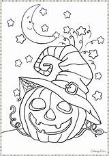 Coloring Halloween Printables sketch template