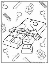 Printable Candy Bar Coloring Pages sketch template