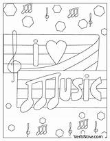 Elementary Music Coloring Page Printable sketch template