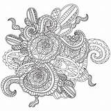 Coloring Pages For AdultsDecorative Hand Drawn Doodle Nature  sketch template