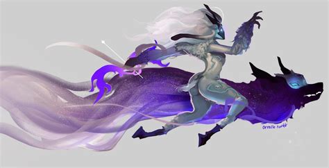 kindred | Lambs and wolves, Kindred fanart, Kindred league of legends