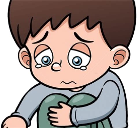 Sadness Clipart Parent - Sad Boy Cartoon Png Transparent Png - Full ...