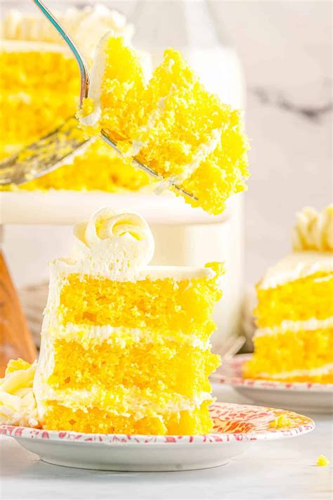 Lemon Velvet Cake • Food Folks and Fun