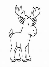 Baby Elk Coloring Page  Free Printable Pages sketch template
