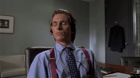 Patrick Bateman listens to music Blank Template - Imgflip