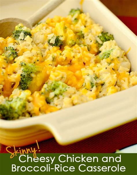 Healthy Cheesy Chicken and Broccoli-Rice Casserole - Iowa Girl Eats