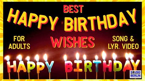 Happy Birthday Song for adults ️New Good Wishes “Happy Birthday Song" 2... in 2020 | Happy ...