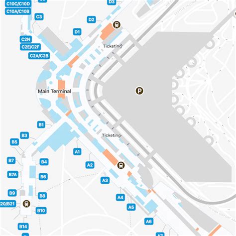 Seattle Tacoma Airport SEA Satellite North Map