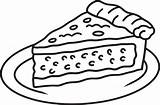 Pie Slice Coloring Page sketch template