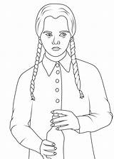 Desenhos Da Wandinha Para Colorir E Imprimir  Aprender A Desenhar sketch template