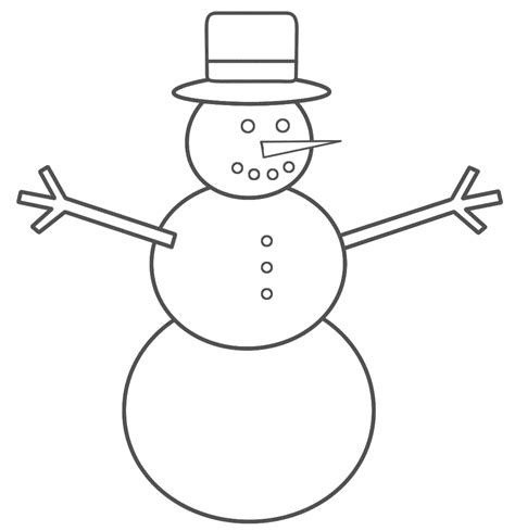 Snowman coloring pages to download and print for free