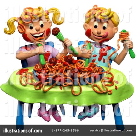 Spaghetti Clipart #12144 - Illustration by Amy Vangsgard